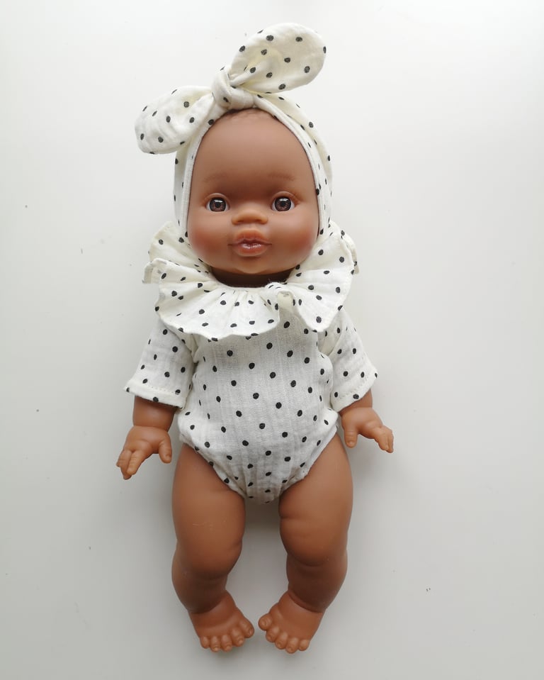 Tenue barboteuse pois