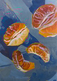 Image 1 of oranges (original 5" x 7" oil painting)