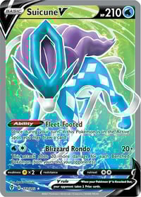 Suicune V (Full Art) - SWSH07: Evolving Skies - Near Mint