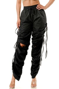 Knee Slits Drawstring Side DIVA Pants