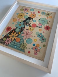 Image 3 of FLOWER FLURRY #1 - framed original