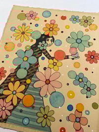 Image 4 of FLOWER FLURRY #1 - framed original