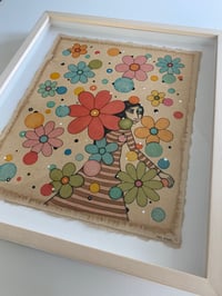 Image 3 of FLOWER FLURRY #2 - framed original