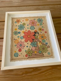 Image 2 of FLOWER FLURRY #2 - framed original