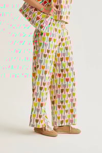 Image 1 of Pantalón con estampado tulipa