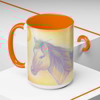 Image 2 of Spirit Animal Horse Portrait Accent Mug - 11oz 15oz