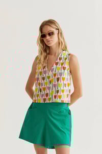 Image 2 of Chaleco con estampado Tulipa