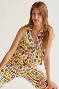 Image 4 of Chaleco con estampado Tulipa