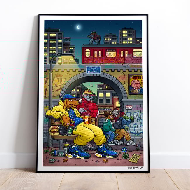 'The Writers Bench' Artprint