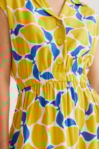 Image 3 of Vestido midi con estampado limoncello