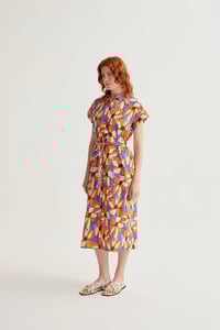 Image 1 of Vestido midi con estampado marigold