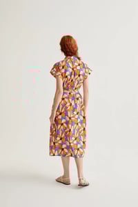 Image 2 of Vestido midi con estampado marigold