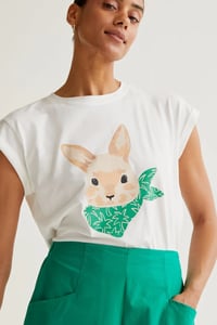 Image 4 of Camiseta con estampado Conejito