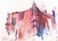 Image 2 of Tenements, Hyndland   - Soft Pastels and Charcoal on Paper 