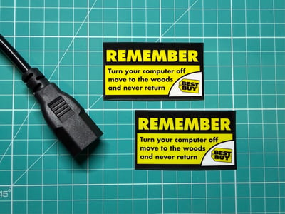 Image of Remember to move to the woods