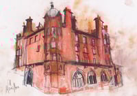 Image 2 of Old Savings Bank Of Scotland Building, Argyle Street  - Soft pastels, Charcoal and Pencil  on Paper 