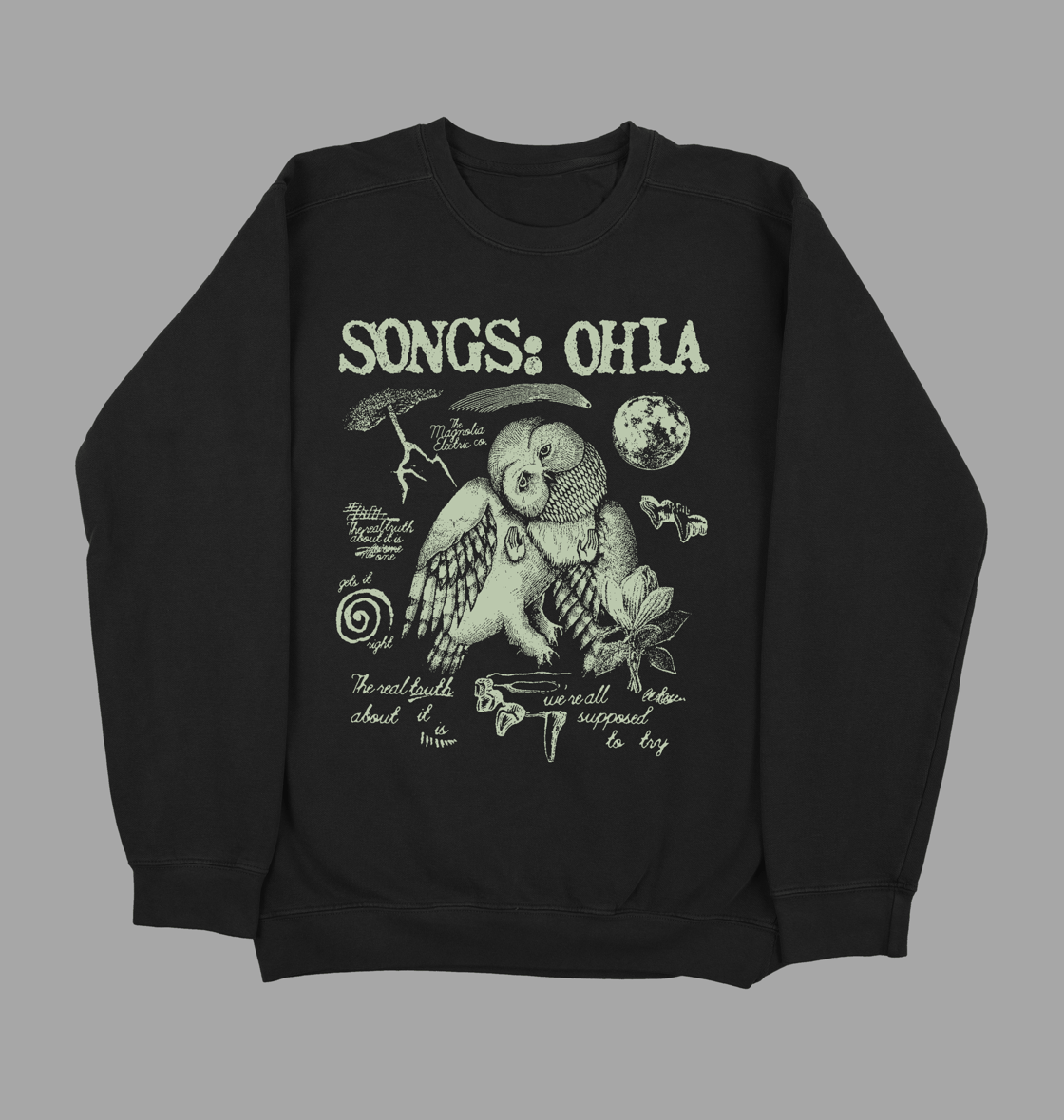Image of Songs: Ohia "Farewell Transmission Screen printed 100% cotton T-Shirt/Long Sleeve Magnolia Electric