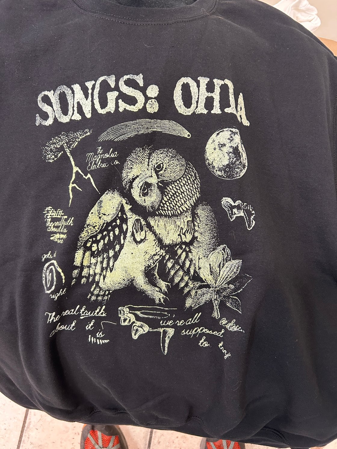 Image of Songs: Ohia "Farewell Transmission Screen printed 100% cotton T-Shirt/Long Sleeve Magnolia Electric