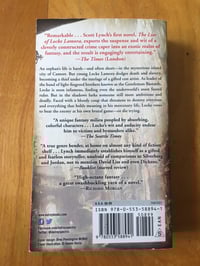 Image 2 of Scott Lynch "The Lies of Locke Lamora" Mass Market Paperback