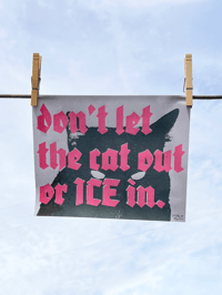 Image 1 of Don’t Let the Cat Out or Ice In Art Print (8x10)