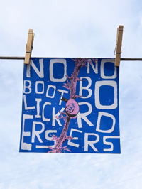 Image 1 of No Bootlickers No Borders Art Print (8x8)