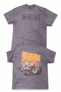 Image 1 of No Speed Limit – Original Shop Tee (Charcoal)