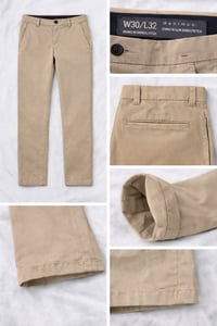 Image 1 of Denim Co Slim Stretch Chino Trousers W30 L32 Beige - Excellent Condition