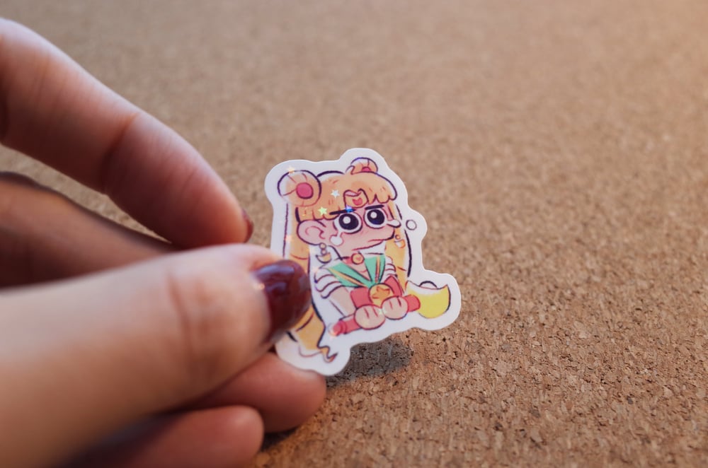 Image of Sailor moon Waterproof Vinyl Sticker | Die cut