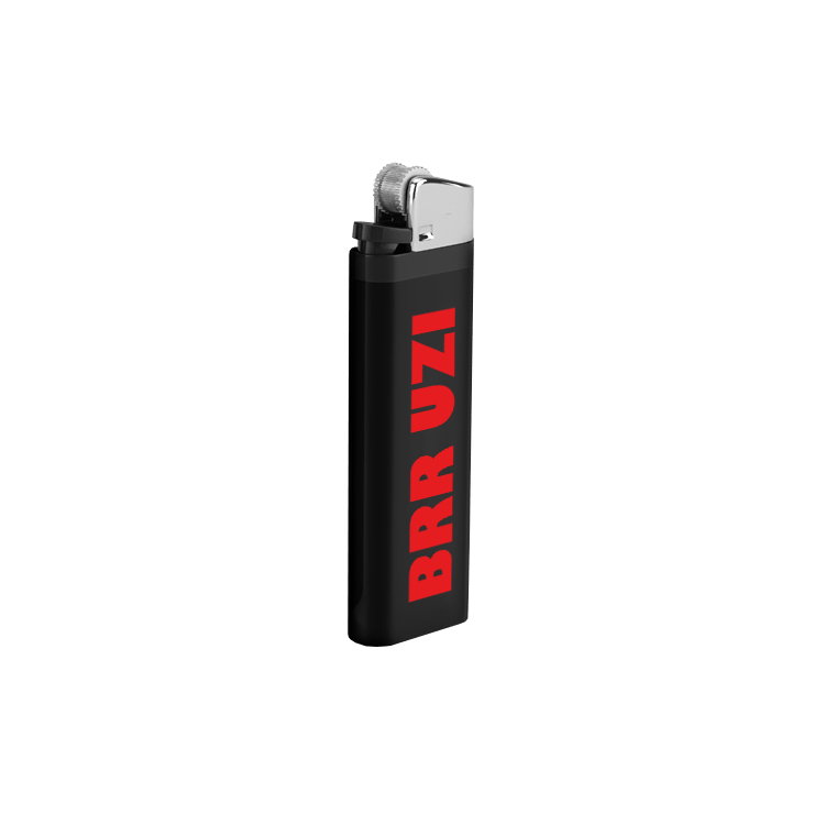 Feuerzeug „BRR UZI”