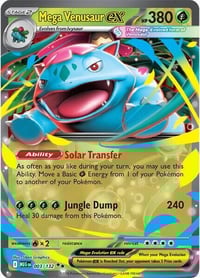 Mega Venusaur ex - 003/132 - ME01: Mega Evolution - Near Mint