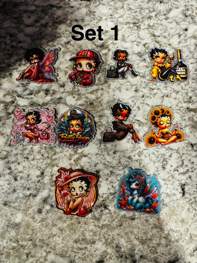 10pcs Acrylic Charms