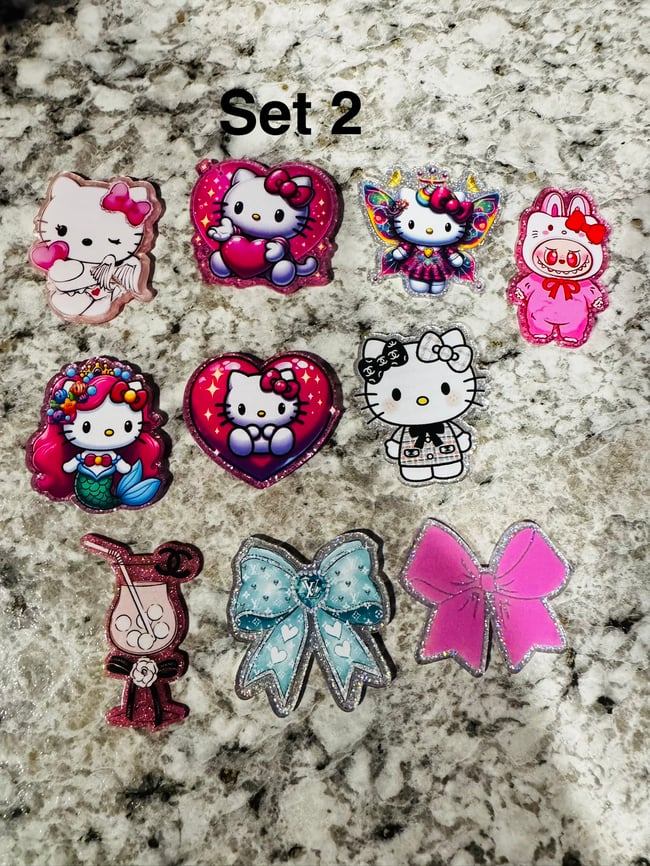 10pcs Acrylic Charms
