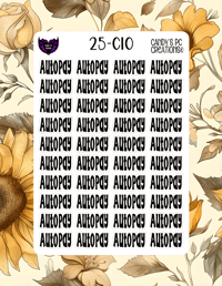 Image 11 of Auto Pay Sticker Font C-C24