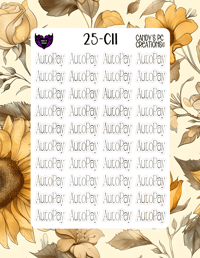 Image 12 of Auto Pay Sticker Font C-C24