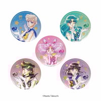 Image 1 of Preorder - Sailor Moon x Meiji Aurora Glitter Can Badge Set (Outer Senshi)