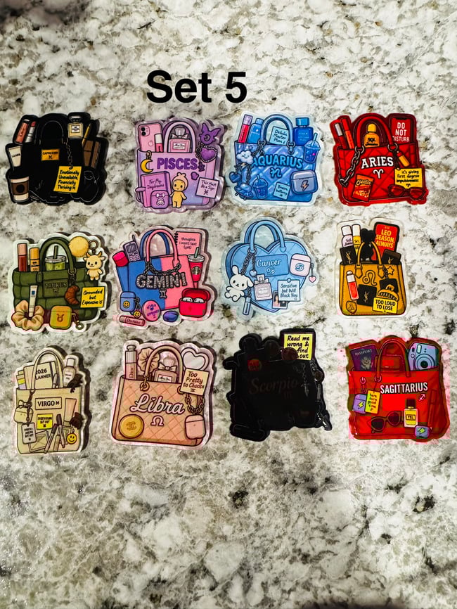 10pcs Acrylic Charms