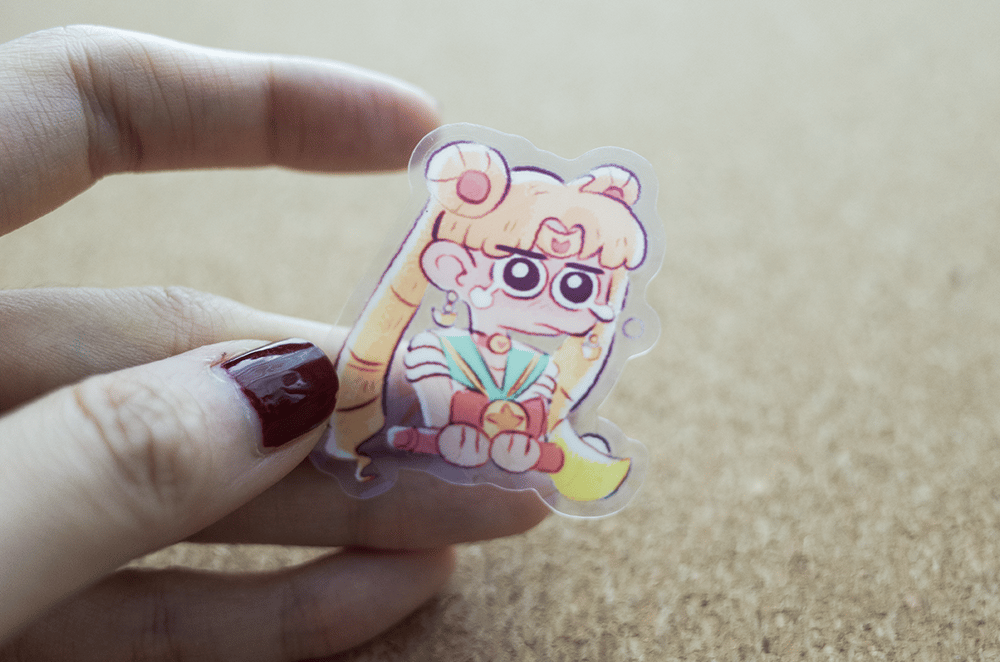 Image of Sailor moon Waterproof Vinyl Sticker | Die cut