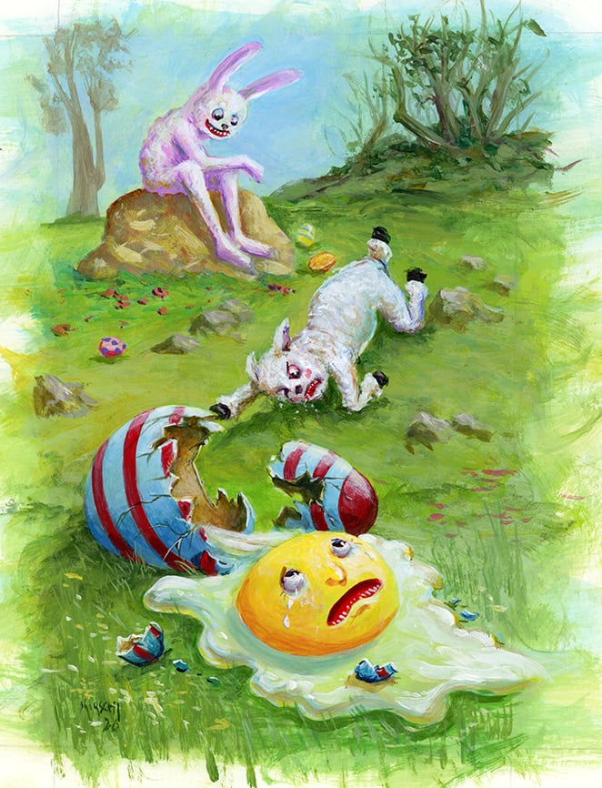 Image of "Have A Nice Trip" Original Acrylic Painting