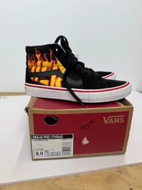 Image 3 of Vintage Vans Sk8 high pro Thrasher size 8