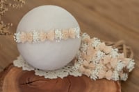 Image 2 of Bow Stretch Tieback - Soft Brown