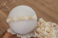 Image 2 of Bow Stretch Tieback - Ivory