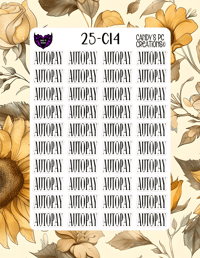 Image 15 of Auto Pay Sticker Font C-C24