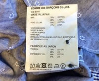 Image 10 of Junya Watanabe Man comme des garcons 2019ss indigo dyed chambray shirt, size L