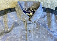 Image 2 of Junya Watanabe Man comme des garcons 2019ss indigo dyed chambray shirt, size L