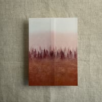 Image 5 of Ombre Rustic forest printed vellum wrap for 5x7 cards PACK of 10