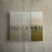 Image 12 of Ombre Rustic forest printed vellum wrap for 5x7 cards PACK of 10