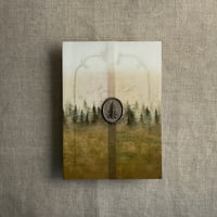 Image 10 of Ombre Rustic forest printed vellum wrap for 5x7 cards PACK of 10