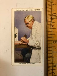Image 1 of 1938 George Burchett card from churchman’s cigarettes 
