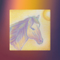 Image 4 of Spirit Animal Horse Ceramic Coaster - Cork Back