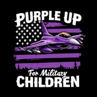 Image 4 of OES Purple Up T-Shirt – Month of the Military Child